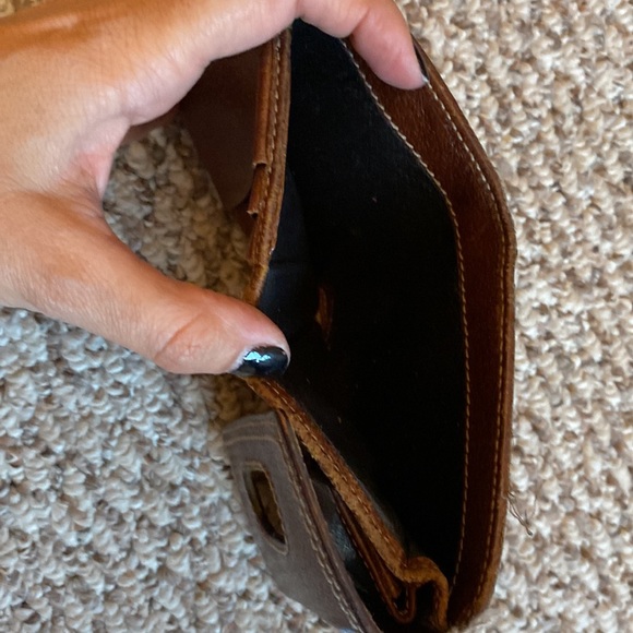 Vintage authentic brown leather and canvas bamboo Gucci wallet - Picture 10 of 11